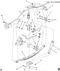 15086904-INSULATOR,RR STAB SHF