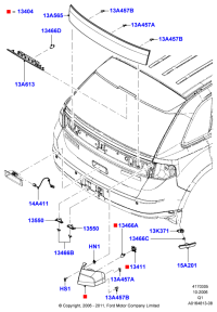 7A1Z13405B-lamp assy