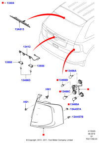 BT4Z13404B-lamp assy