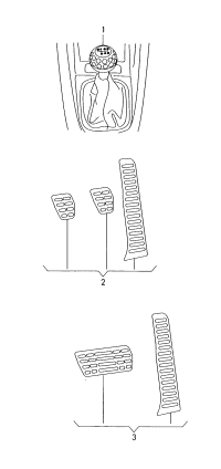 1K1064205A-1 set pedal