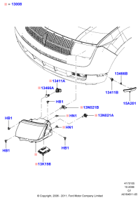 7A1Z13008BCP-Lamp assy-lh