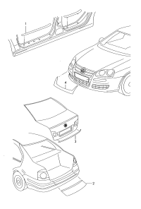 3C8071360-Protector, for rear hatch lid