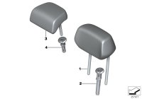 52207315211-Headrest faux leather ctr rr