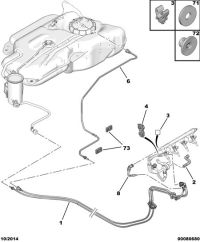 1507D2-Tube, gasoline vapor absorbing
