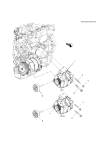 13588312-Alternator (150 a) (without pulley)