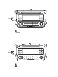 5JD035161-Control unit, car radio, stereo-CD-MP3 & CD changer