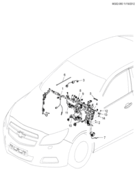 23156433-Harness, instrument panel (incl. 4-5,7-9,11)