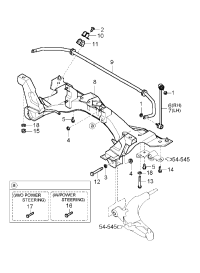 0K2FA34800A-CROSSMEMBER COMPL(ASSY)
