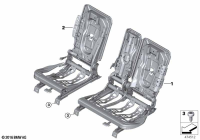 52207487430-Frame seat lh rr