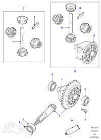 TCI100060-Kit-differential gear
