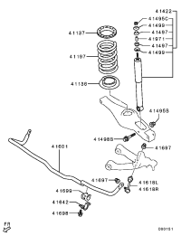 4162A133-SHOCK ABSORBER,RR SUSP