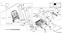 876012DV1A-Frame assy-fr seat back
