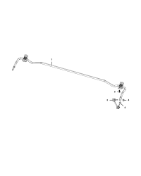 53374107-STABILIZER BAR REAR SUSPENSION