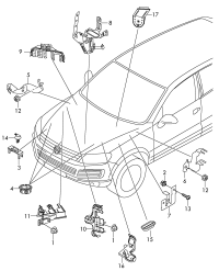 7P0971747A-Bracket, oil pan power steering