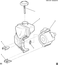 92227421-RESERVOIR KIT,P/S FLUID(PART OF 3)(INCLS 1,4-6)(ACDelco #92227421)