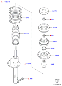 3N2118045AB-Kit-front suspension strut