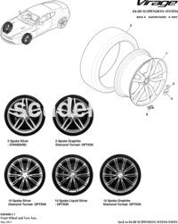 CG431007GA-Wheel, Front-20 inch-5 Spoke CFF Silver