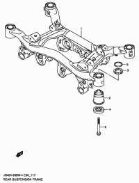 4691165J00-BUSH, REAR SPNSN FRAME