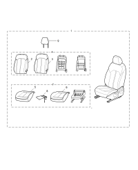 10396204-Foam assy-seat cushion passenger
