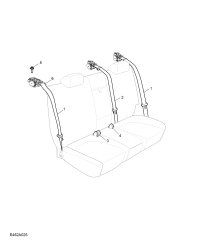 30082209-S/belt assy-2nd seat