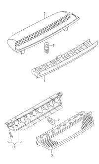 3B5945121-Bracket-bulb: