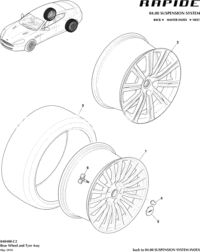 AD431007NA-WHEEL REAR-20 inch SILVER DT 433MHZ 20 SPOKE