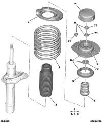 503358-Stopper, front suspension spring