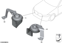 61338081755-Horn assy-electric