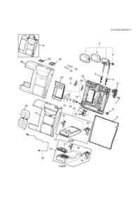 13238347-Hinge, rr seat