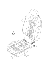 5K0972713-Cap, flat plug with contact lock