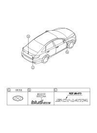 86321C1000-Emblem-BLUE DRIVE, LH