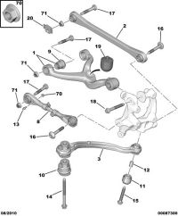 9801145880-Arm comp., rr. longitudinal