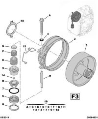 234975-Hub, a/t brake drum