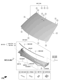 86110J1010-GLASS ASSY-W/SHLD