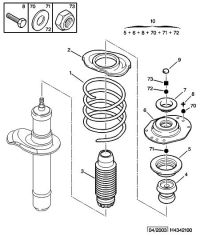 503327-Stopper, front suspension spring