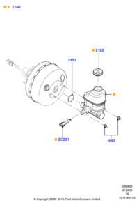 BL3Z2140A-Master cylinder assy