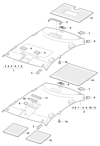 18D867501H-Molding headlining