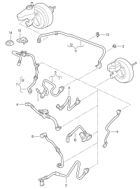 1K0612041KH-Pipe, vacuum w/check