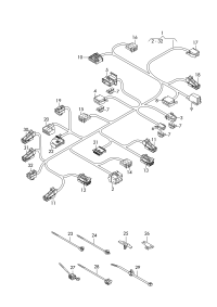 8W0971366HA-Wire, seat tray