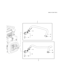 20809021-Hose, heater in.