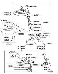 MR241623-B/JNT KIT,FR SUSP UPR ARM