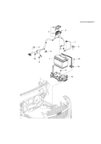 95423218-Cable assy-battery (incl 17-18)