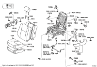 7252506020E1-HANDLE, RECLINING ADJUSTER RELEASE, RH