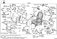 7107460A00E1-COVER, FRONT SEAT BACK, LH(FOR SEPARATE TYPE)