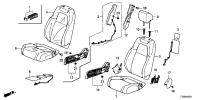 81127TLAY51-Pad comp., r. fr. seatback