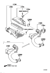 9611130980-CLAMP(FOR AIR CLEANER HOSE, NO.2)