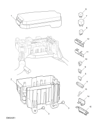 10130434-Cover, fr. fuse box upper