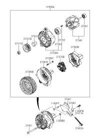 3737022651-REGULATOR ASSY-GENERATOR