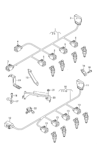 079971627D-Harness, injection valve