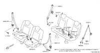 888445LF0A-S/belt assy-rr rh